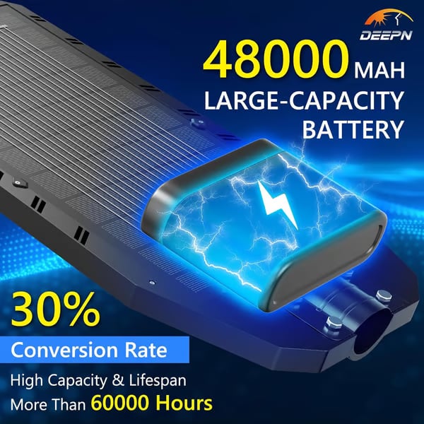 ⏰ Ultra jasny system LED z oświetleniem ulicznym z ultra jasną solarną