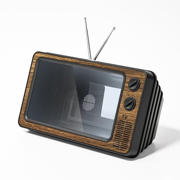 📺Powiększacz do telefonu komórkowego – Retro 3D wzmacniacz telewizora HD