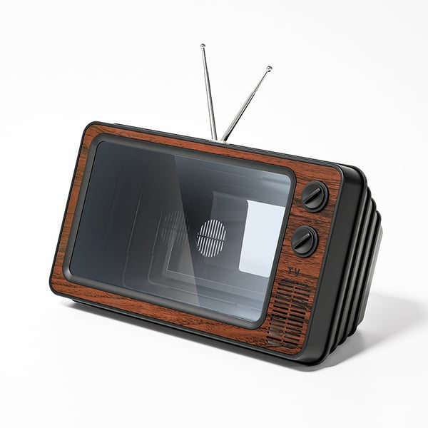 📺Powiększacz do telefonu komórkowego – Retro 3D wzmacniacz telewizora HD