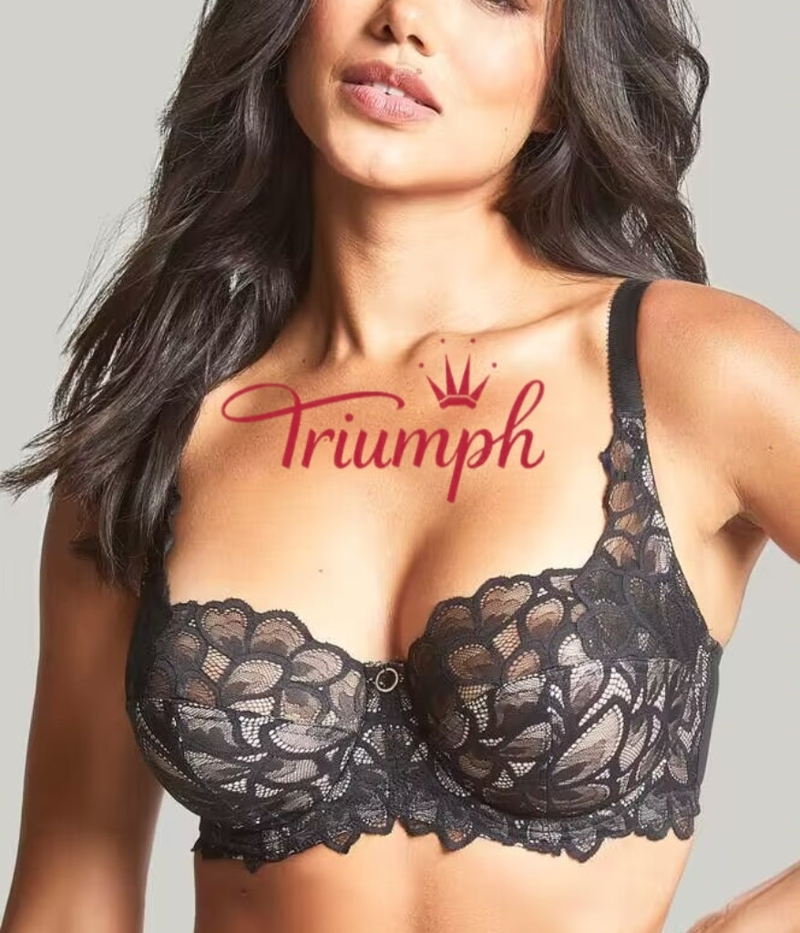 Triumph - (4 szt.) Biustonosz z haftowaną koronką i pełną miseczką