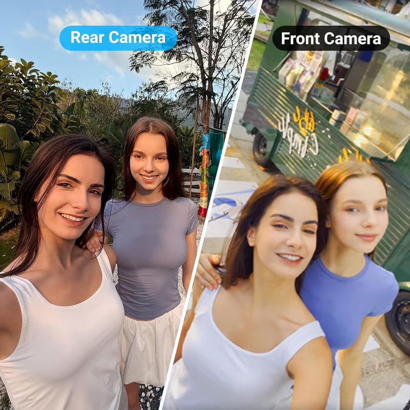 🔥Vlogmate Mini Vlog Selfie Monitor do iPhone'a, przewodowy monitor z tylną kamerą z pilotem Bluetooth