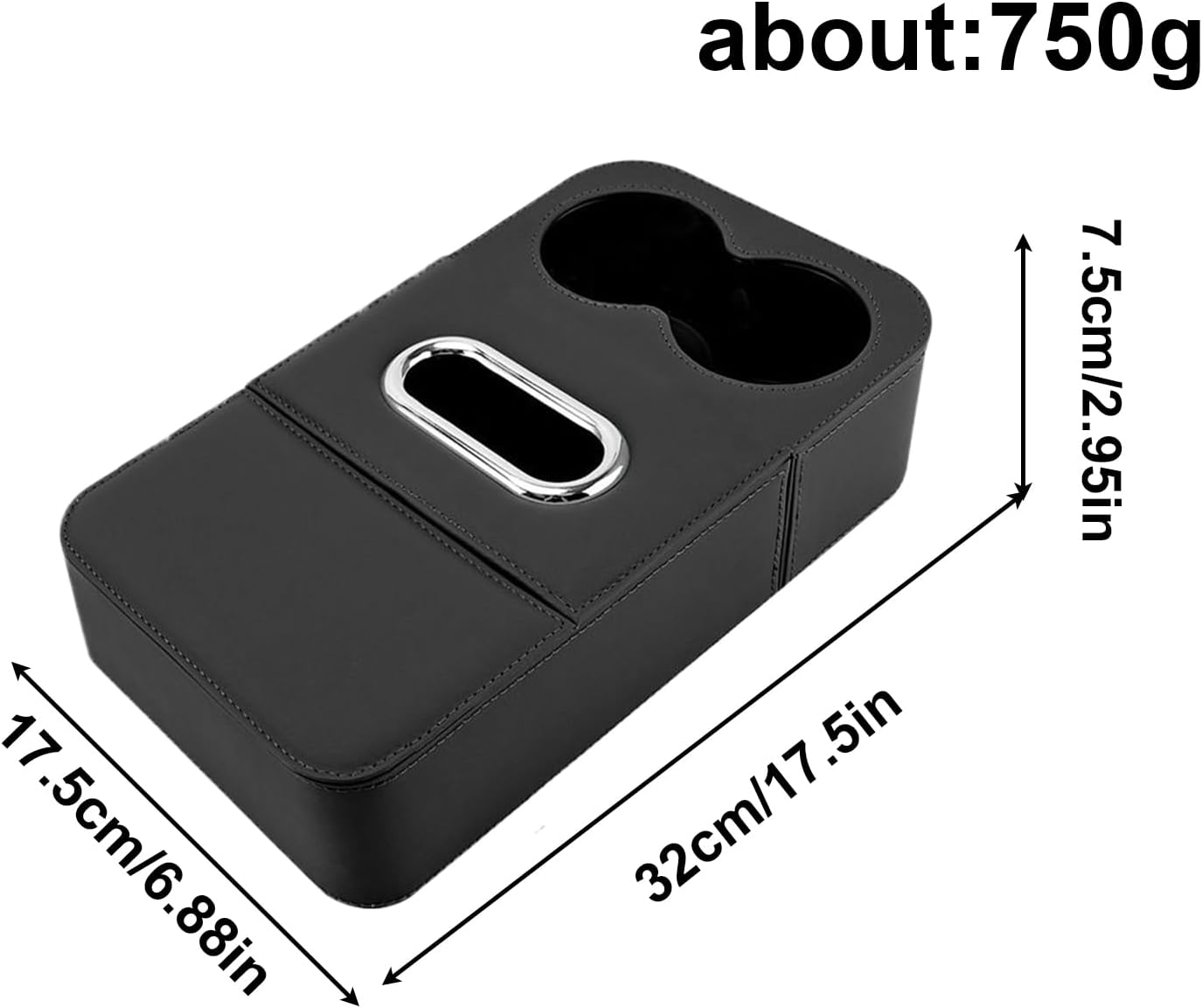 Wielofunkcyjna mata podłokietnikowa ze skóry PU