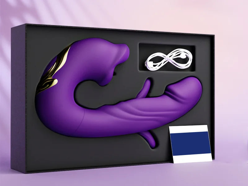 💥Nowość w sprzedaży 2026 💞 7 trybów wibracji i 5 trybów kołysania - wibrator do stymulacji punktu G