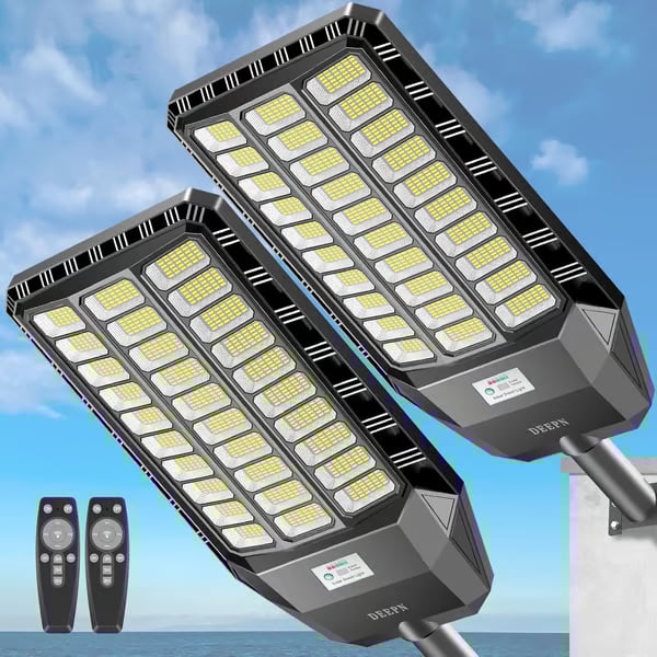 ⏰ Ultra jasny system LED z oświetleniem ulicznym z ultra jasną solarną