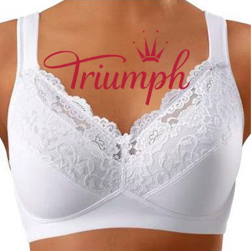 Triumph - 3 szt (75A-110F) 💝Miękki stanik z wygodnymi ramiączkami, bez✨ fiszbinek