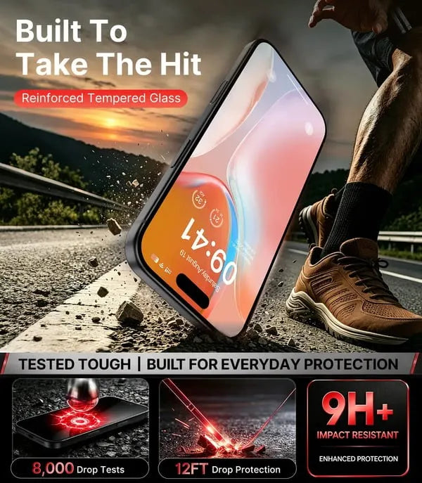 Dwuczęściowa ochrona ekranu PandaShield do iPhone'a